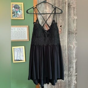 Zenana Outfitters Black Floral Lace Top